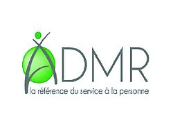 Logo ADMR avec un rond vert derrière la lettre A